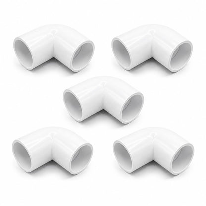 PVC 90 Degree Conduit Elbow – 20 mm & 25 mm - 20 mm, Pack of 5