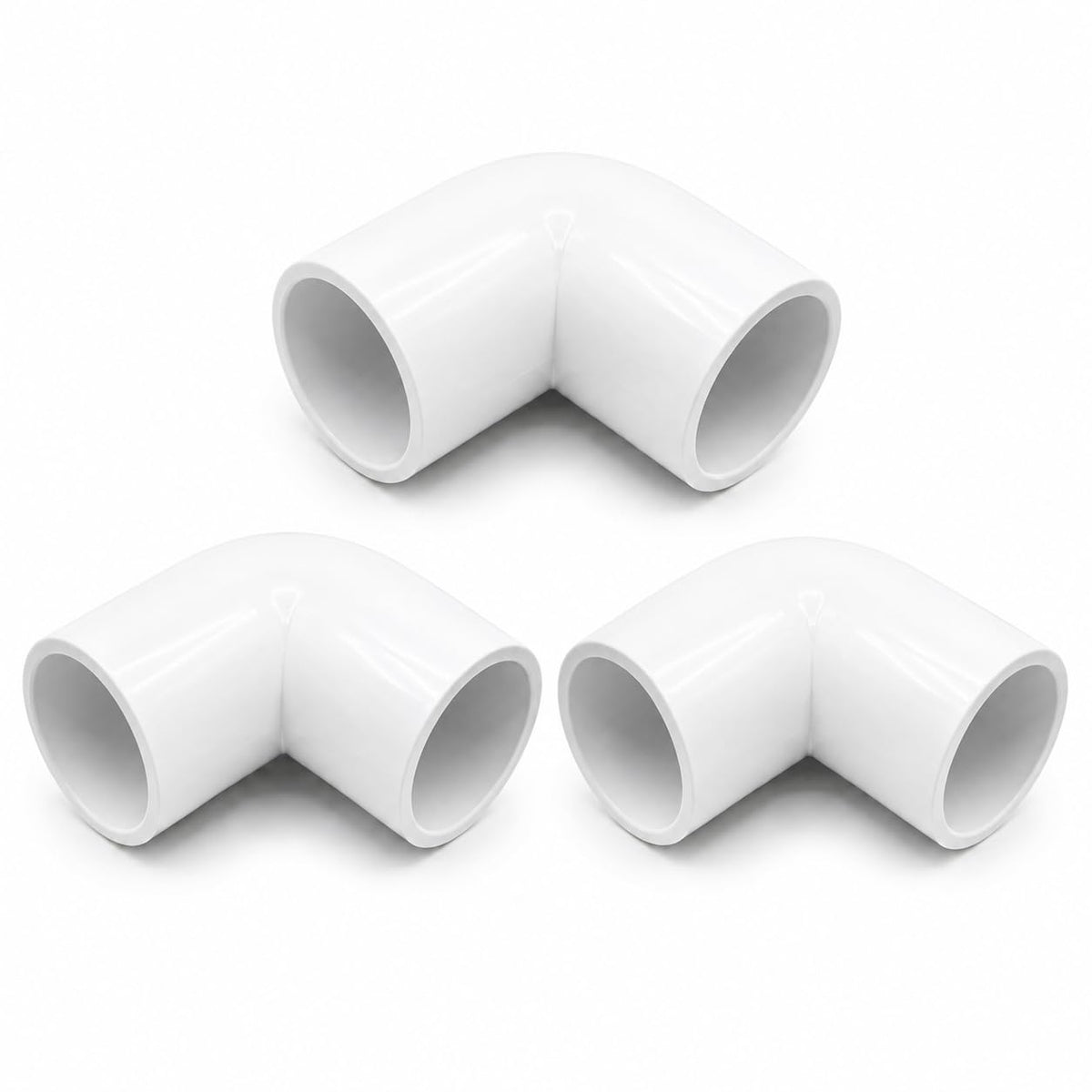 PVC 90 Degree Conduit Elbow – 20 mm & 25 mm - 25 mm, Pack of 3