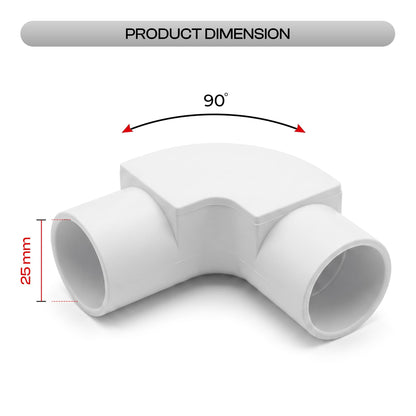 PVC 90 Degree Inspection Conduit Elbow – 20 mm & 25 mm - photo 2