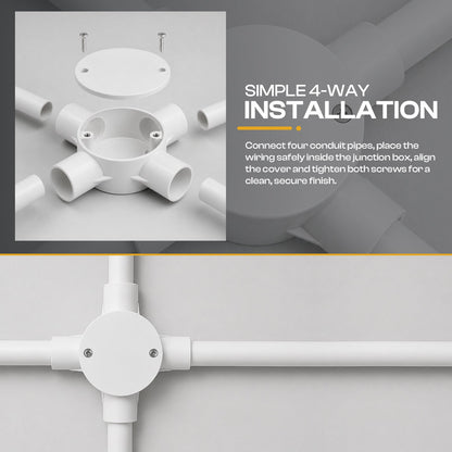 PVC Conduit Box Lid with Screws - photo 2