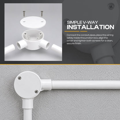 PVC Conduit Box Lid with Screws - photo 4