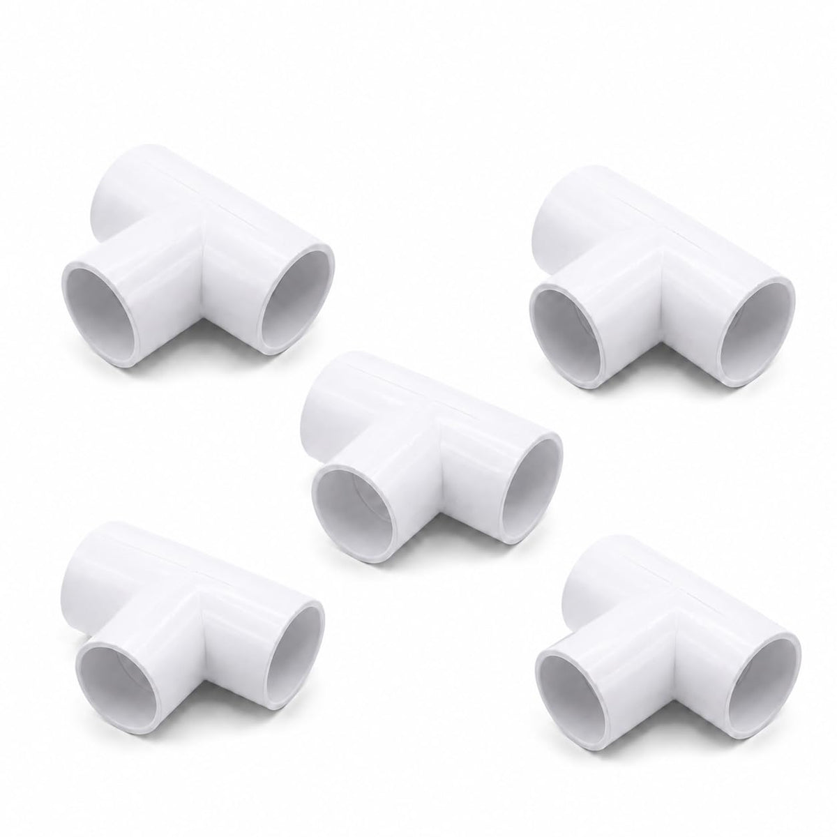 PVC Conduit Tee Coupling – 20 mm & 25 mm - 25 mm, Pack of 5