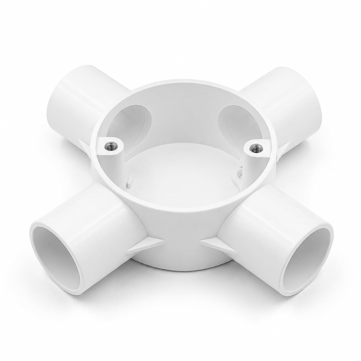 PVC Conduit Terminal Box – 1, 2, 3 & 4 Way - Pack of 5, 4 Way