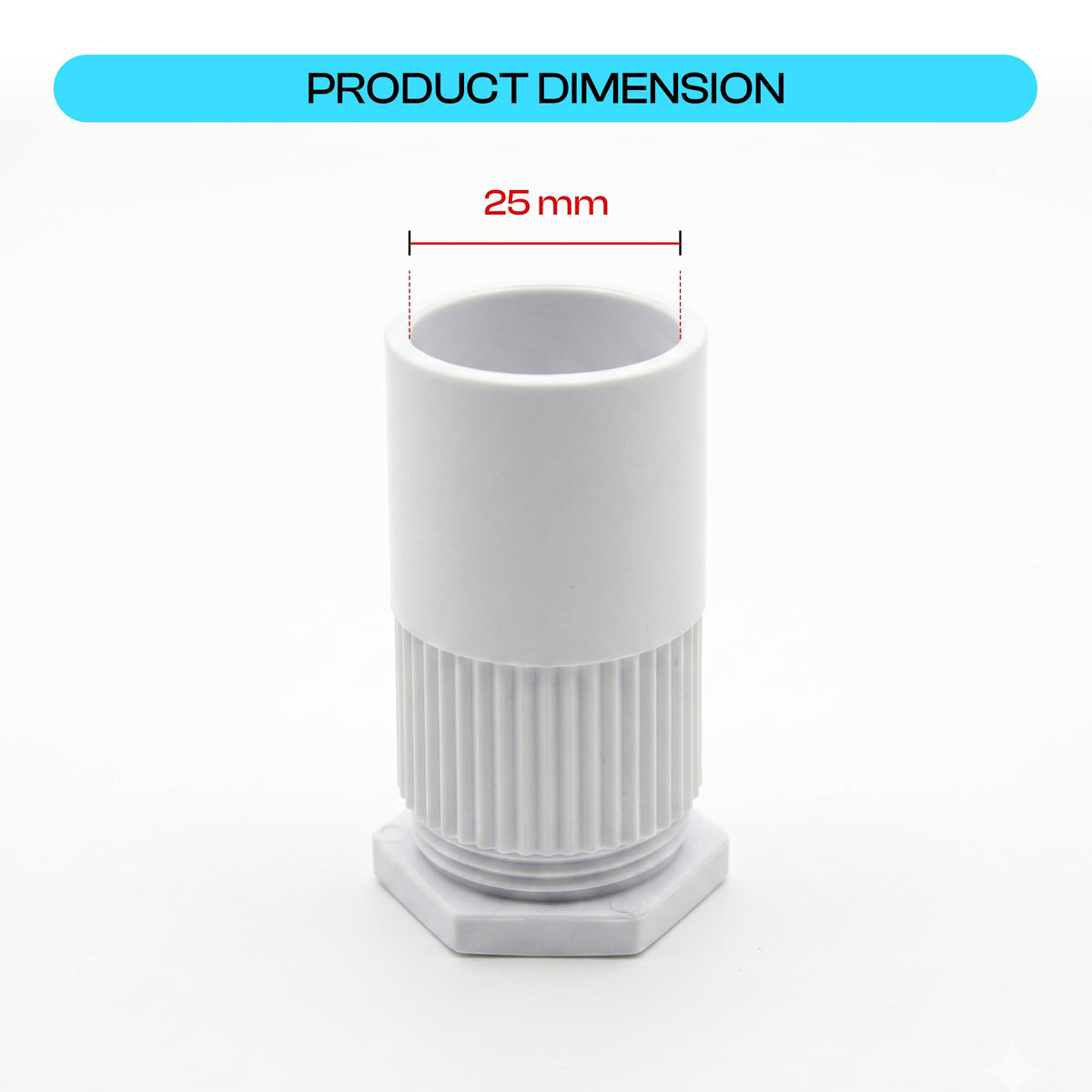 PVC Female Conduit Adaptor – 20 mm & 25 mm - photo 2