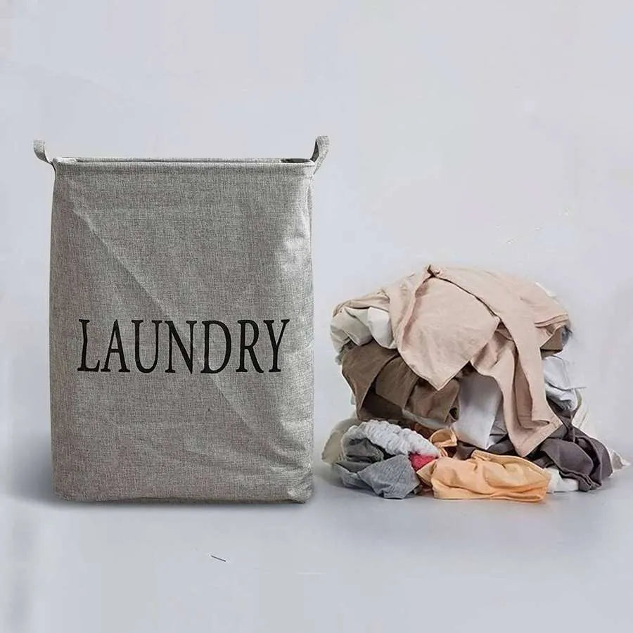 Tall Freestanding Laundry Hamper – 55 x 40 x 28 cm, Grey or White - photo 4