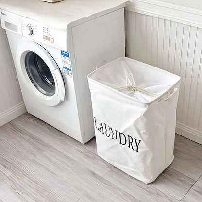 Tall Freestanding Laundry Hamper – 55 x 40 x 28 cm, Grey or White - photo 7