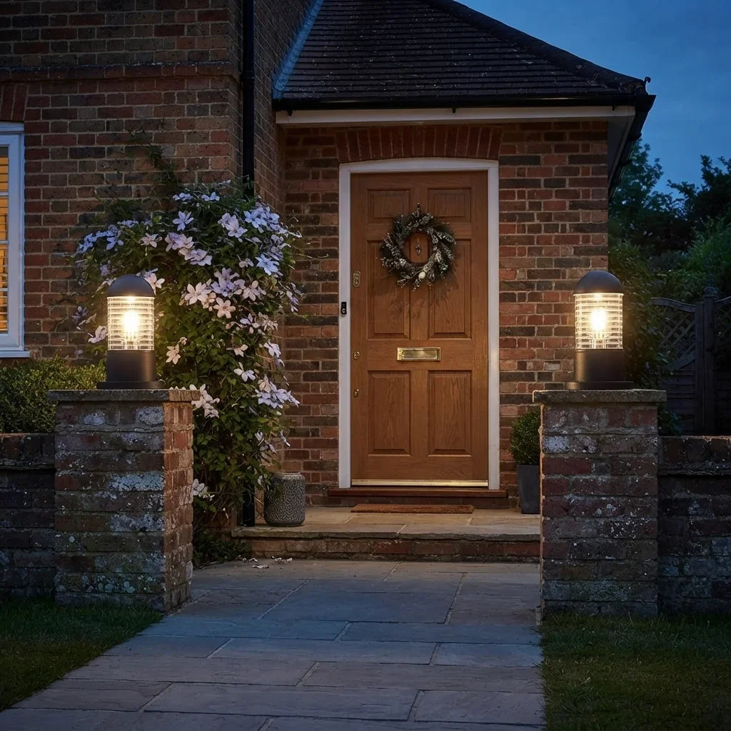 Outdoor Pillar Light E27 IP54 – Garden Bollard, Black - photo 4
