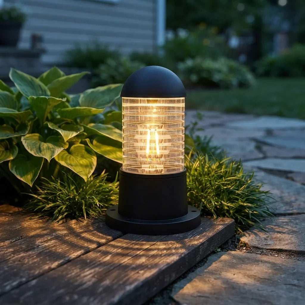 Outdoor Pillar Light E27 IP54 – Garden Bollard, Black - photo 6