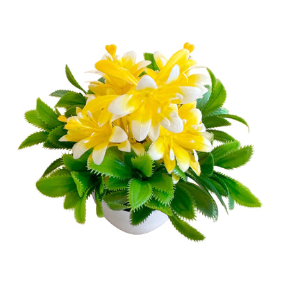 Artificial Flowers in White Pots – 20 cm, Pack of 2 or 3, Assorted Colours - photo 17