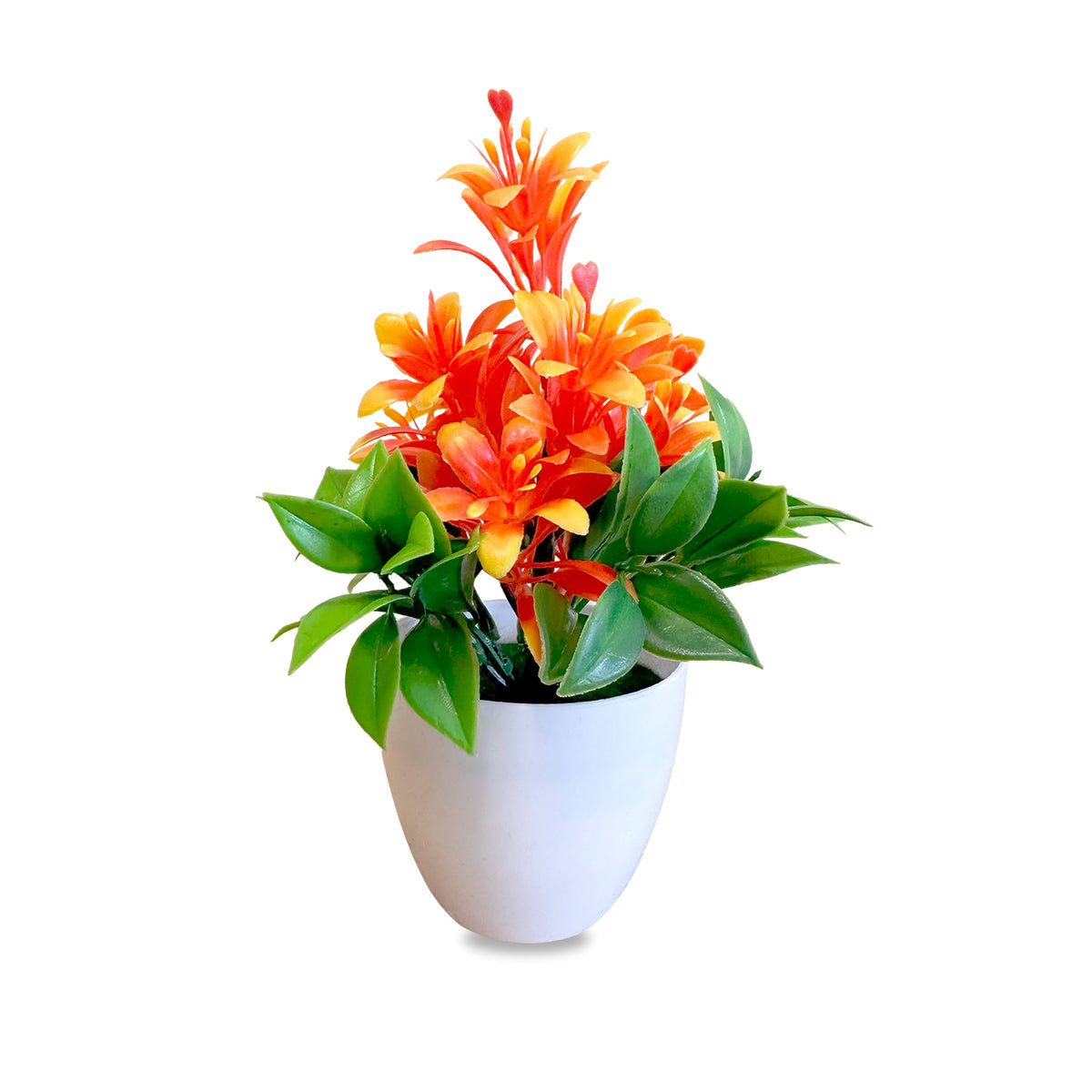 Artificial Flowers in White Pots – 20 cm, Pack of 2 or 3, Assorted Colours - photo 6
