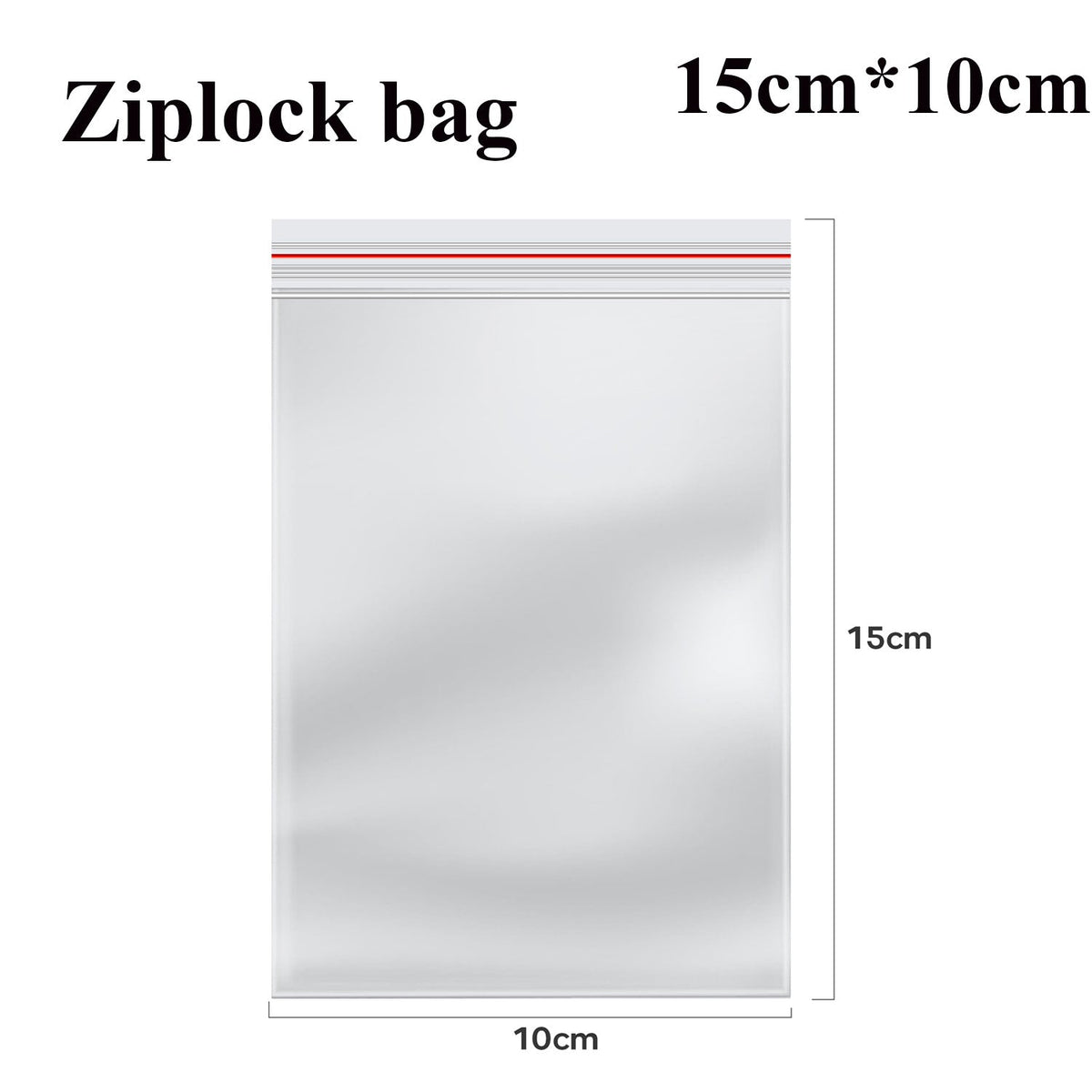Mini Grip Seal Bags – Clear, 6 x 8 to 12 x 17 cm, Packs of 500 or 1000 - 10 x 15 cm, Pack of 1000