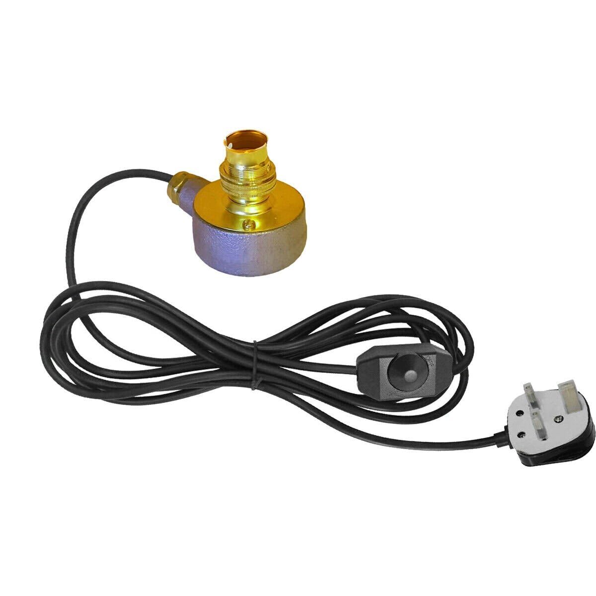 Retro Pipe Desk Lamp with In-Line Dimmer Switch B22 - Without Bulb