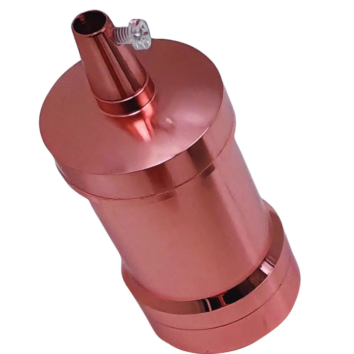 Retro E27 Lamp Holder – IP20, 6 Metal Finishes - Rose Gold, Standard, Single