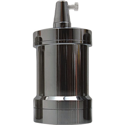Retro E27 Lamp Holder – IP20, 6 Metal Finishes - Chrome, Standard, Single