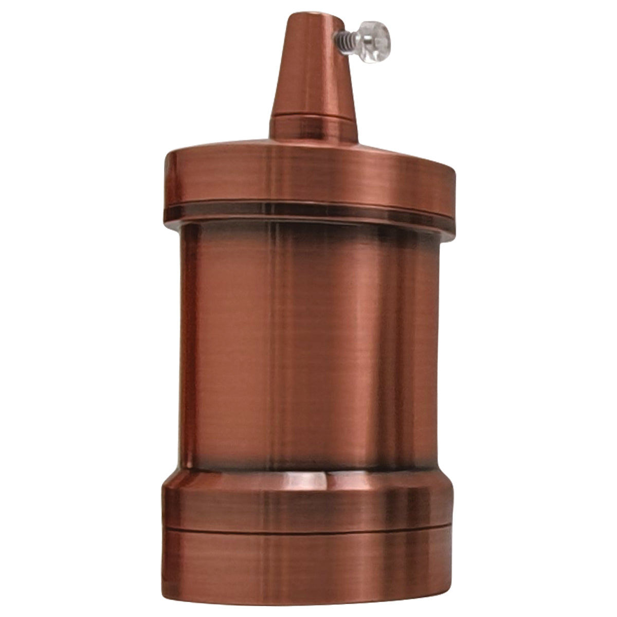 Retro E27 Lamp Holder – IP20, 6 Metal Finishes - Copper, Standard, Single