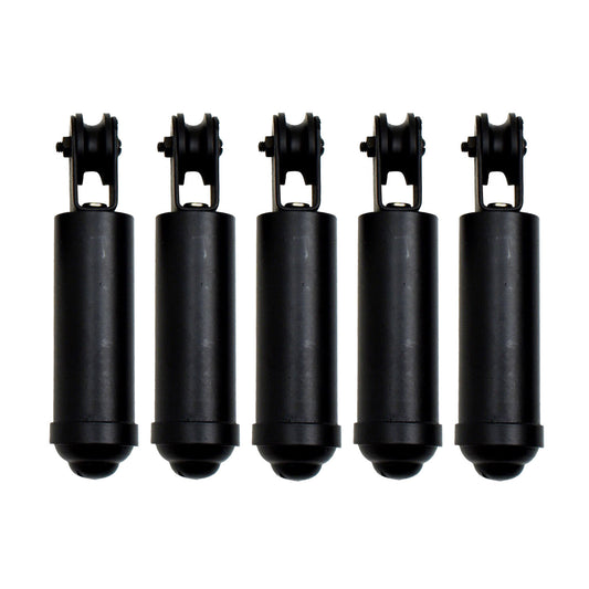 Industrial Pulley Weight for Pendant Cables – Black - Standard, Black, Pack of 5