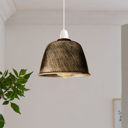 Retro Dome Lamp Shade 15-18 cm – Easy Fit, 15 Colours - photo 8