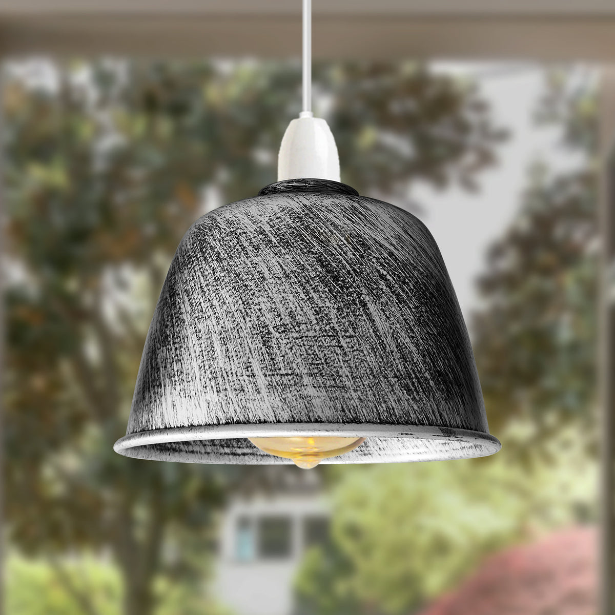 Retro Dome Lamp Shade 15-18 cm – Easy Fit, 15 Colours - photo 9