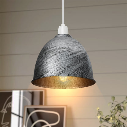 Retro Dome Lamp Shade 15-18 cm – Easy Fit, 15 Colours - photo 10