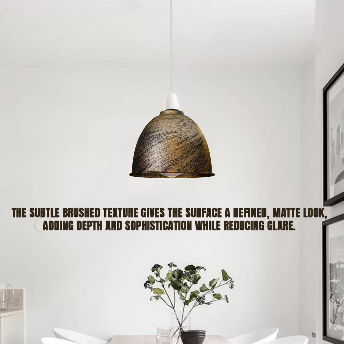 Retro Dome Lamp Shade 15-18 cm – Easy Fit, 15 Colours - photo 14