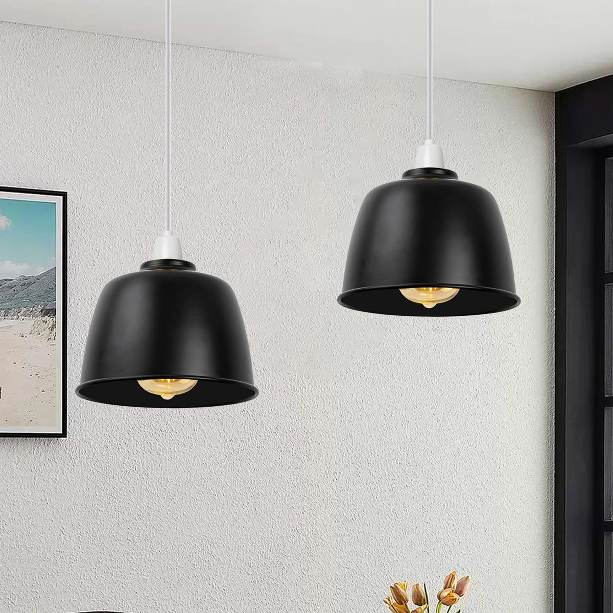 Retro Dome Lamp Shade 15-18 cm – Easy Fit, 15 Colours - photo 4