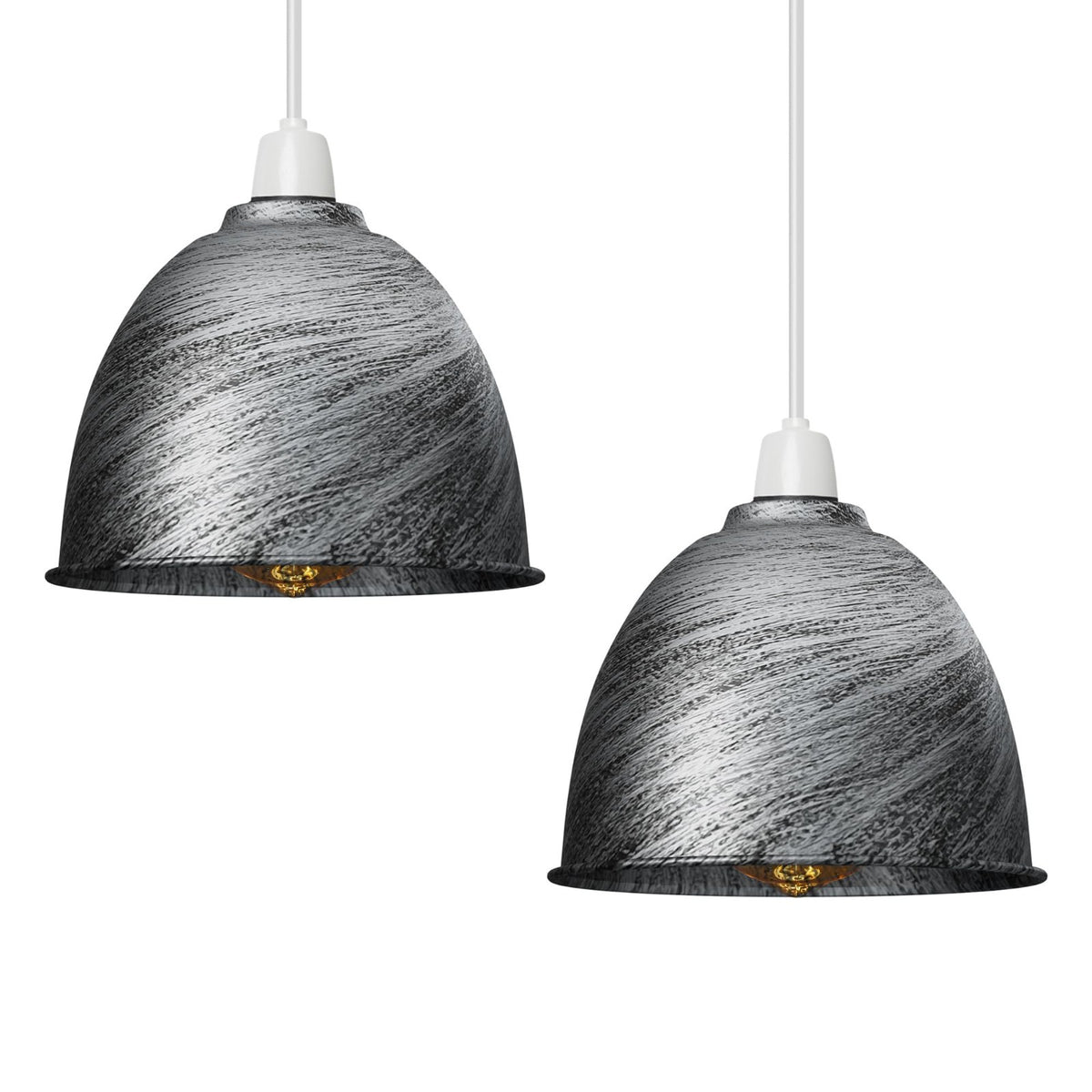Retro Dome Lamp Shade 15-18 cm – Easy Fit, 15 Colours - photo 5