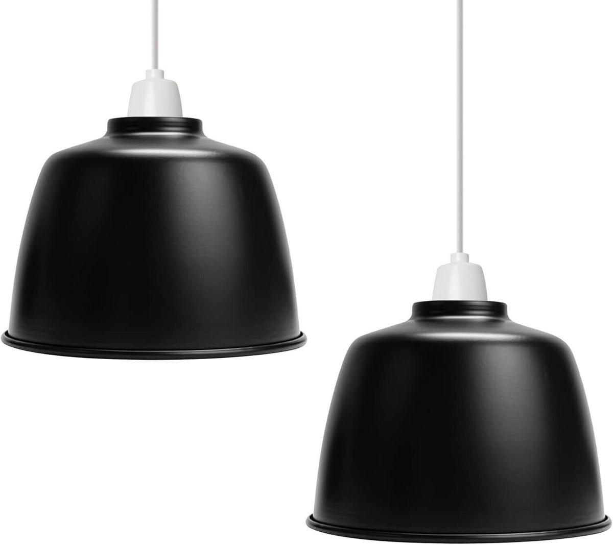Retro Dome Lamp Shade 15-18 cm – Easy Fit, 15 Colours - photo 6