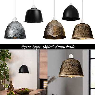 Retro Dome Lamp Shade 15-18 cm – Easy Fit, 15 Colours - photo 7