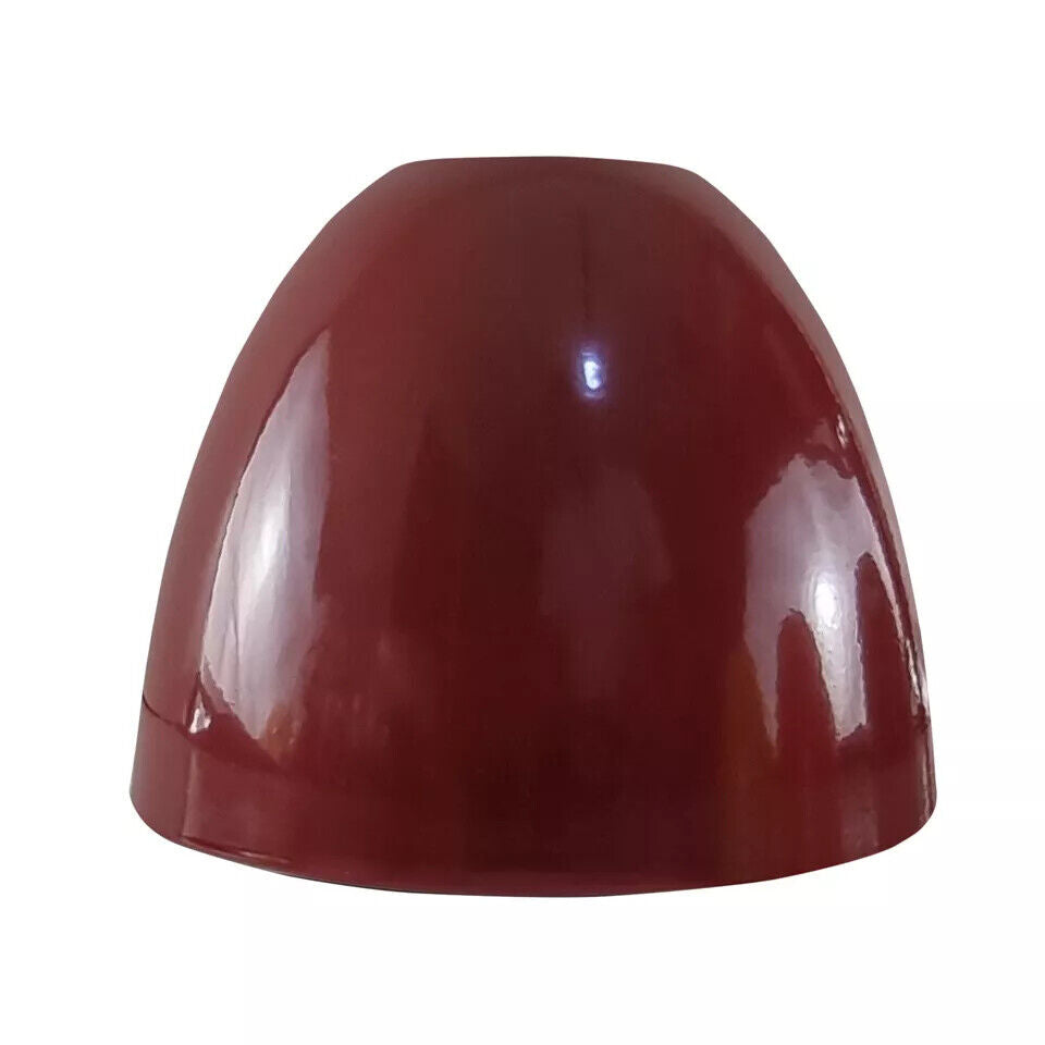 Retro Dome Lamp Shade 15-18 cm – Easy Fit, 15 Colours - Burgundy, 15 cm with Reducer Ring, Single