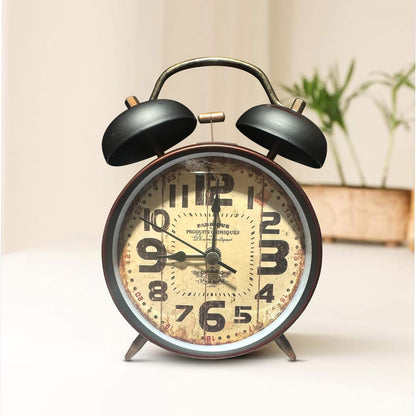 Retro Twin Bell Alarm Clock – Loud Bell, 10 cm, 5 Dial Designs - photo 5