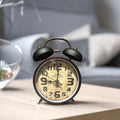 Retro Twin Bell Alarm Clock – Loud Bell, 10 cm, 5 Dial Designs