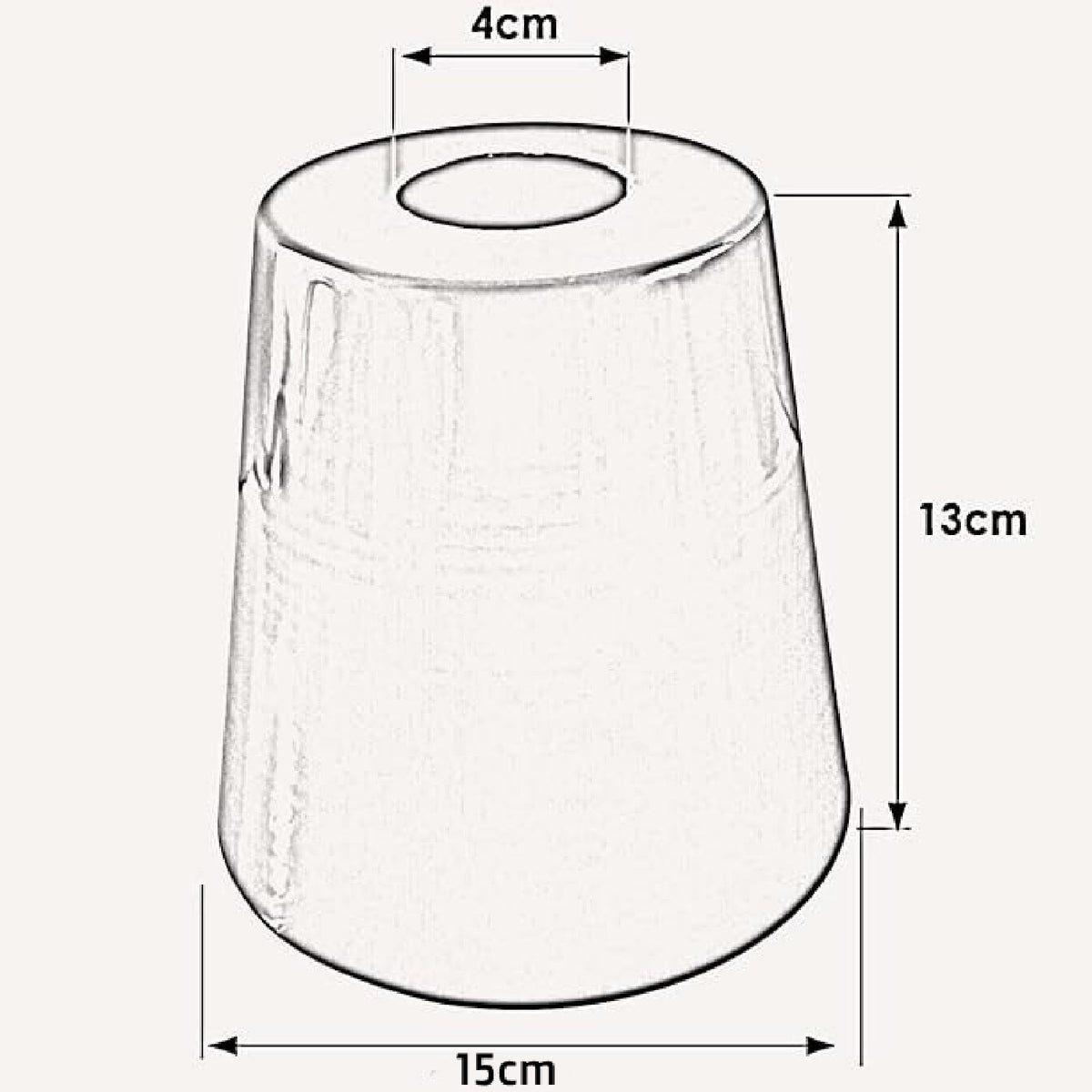 Small Cone Lamp Shade 15 cm – Easy Fit, 10 Colours - photo 7