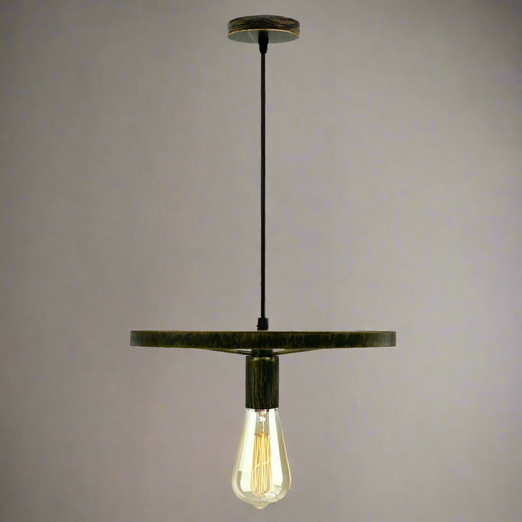 Wagon Wheel Pendant Light – 30 cm, E27, 5 Finishes - photo 10