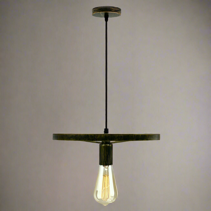 Wagon Wheel Pendant Light – 30 cm, E27, 5 Finishes - photo 10