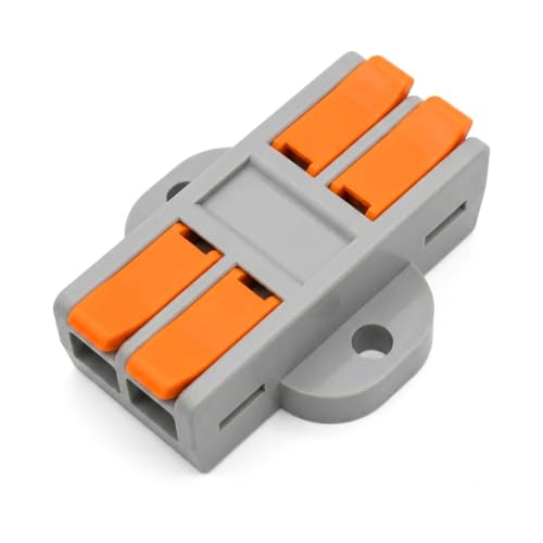 Lever Wire Splitter Connectors 40A – 2, 3 & 4 Way, Screw Mount - 2 Way, Single