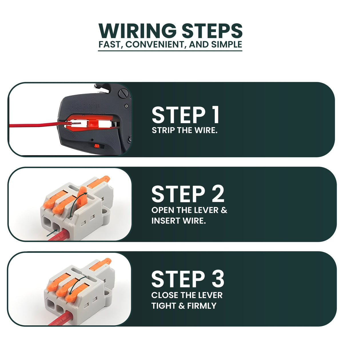 Lever Wire Connectors & Splitters – 2 Way, 3 Way, 2-in-6 & 3-in-9 - photo 4