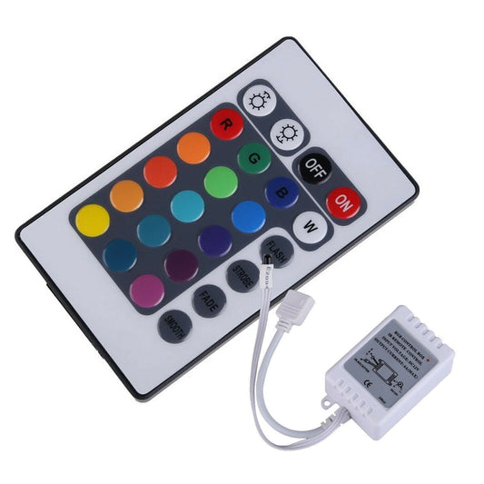 RGB LED Strip Controller 12V with 24-Key IR Remote