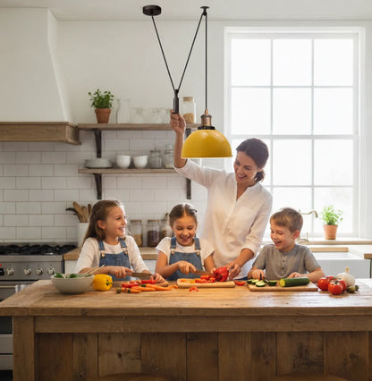 Swag or Pulley Pendant Light – 2 m Cable, Hook or Rise & Fall Dome, E27