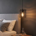 Spiral Wire Cage Lamp Shade – Black or Rose Gold, 16 cm