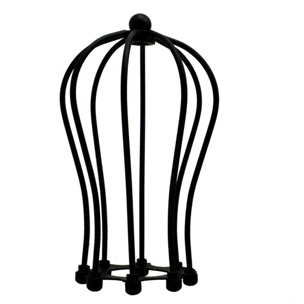 Balloon Wire Cage Lamp Shade – Easy Fit, 11 Colours - Black, Shade Only, Single