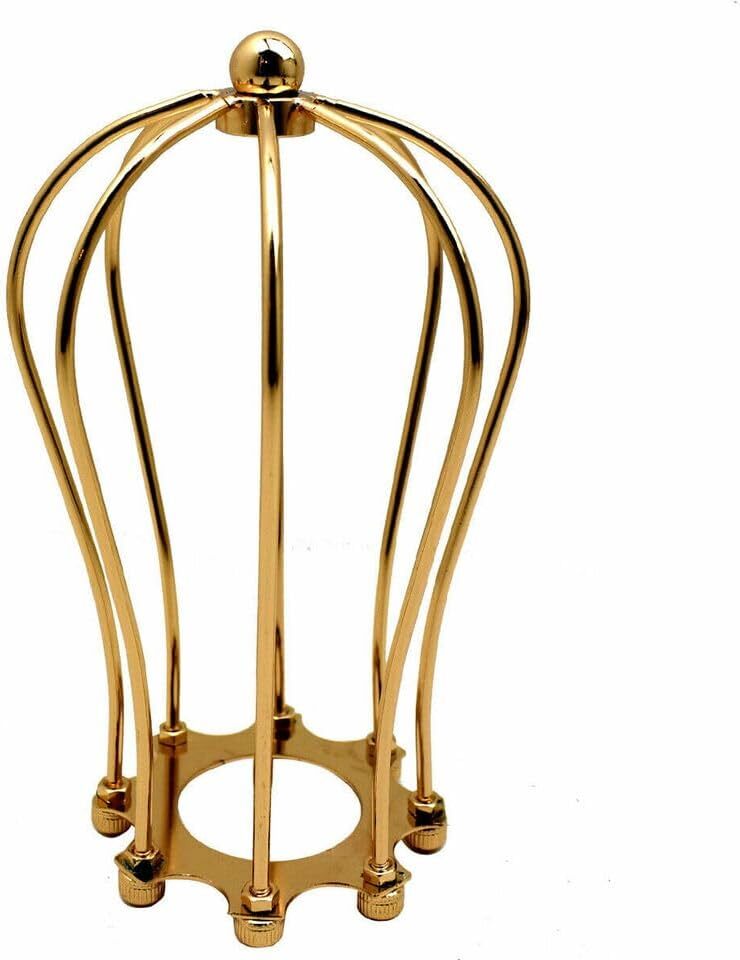 Balloon Wire Cage Lamp Shade – Easy Fit, 11 Colours - French Gold, Shade Only, Single