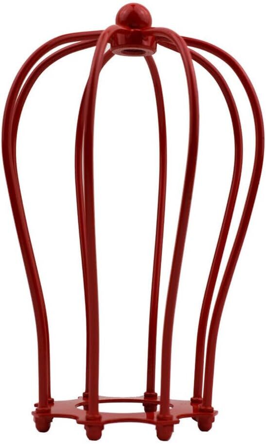 Balloon Wire Cage Lamp Shade – Easy Fit, 11 Colours - Red, Shade Only, Single