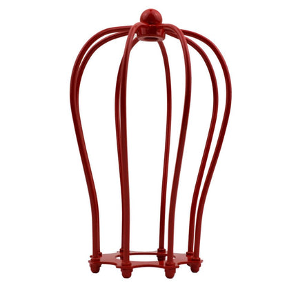 Balloon Wire Cage Lamp Shade – Easy Fit, 11 Colours - Red, with Reducer Ring, Single