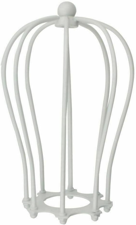 Balloon Wire Cage Lamp Shade – Easy Fit, 11 Colours - White, Shade Only, Single