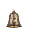 Quilted Bell Lamp Shade 26 cm – Antique Brass