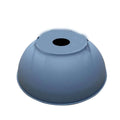 Round Dome Lamp Shade 41 cm – Easy Fit, 4 Colours - Grey, 41 cm with Reducer Ring, Single