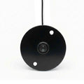 Round Rocker Switch 10A with Black 20mm Conduit Box Lid