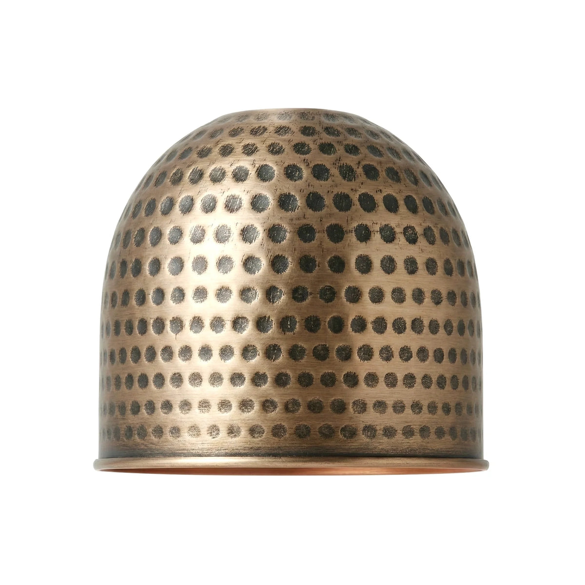 Dimpled Dome Lamp Shade 12 cm – Antique Brass - photo 9