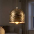 Dimpled Dome Lamp Shade 12 cm – Antique Brass