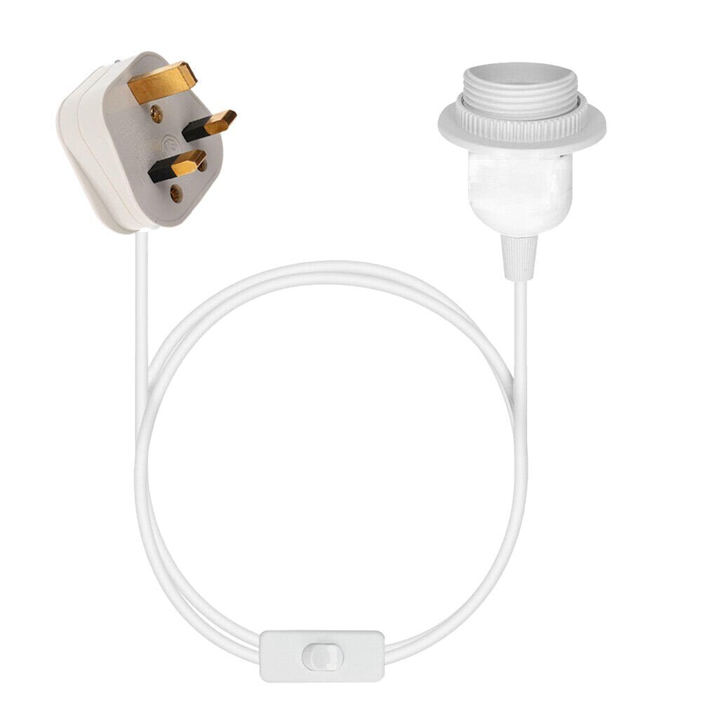 Plug-In Pendant Light Kit – White, E27, On/Off Switch - photo 5